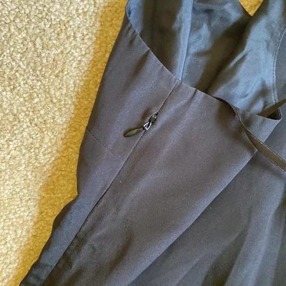 J. Crew black dress 2 mini spaghetti strap sleeveless little black dress LBD - Picture 6 of 7